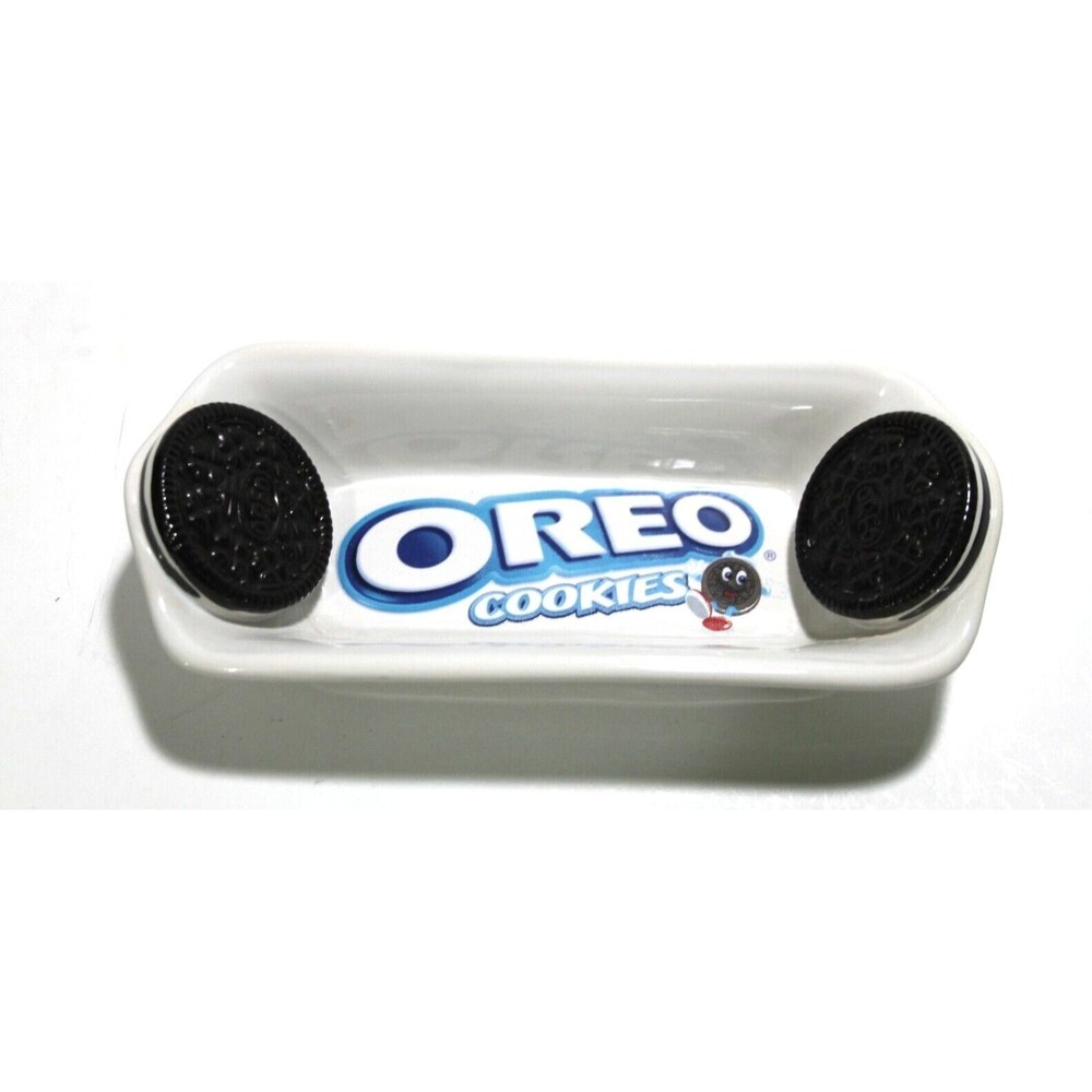 Oreo Ice Cream Cookie Dessert Tray Banana Split Bowl Ceramic Vintage Kraft 8.5"